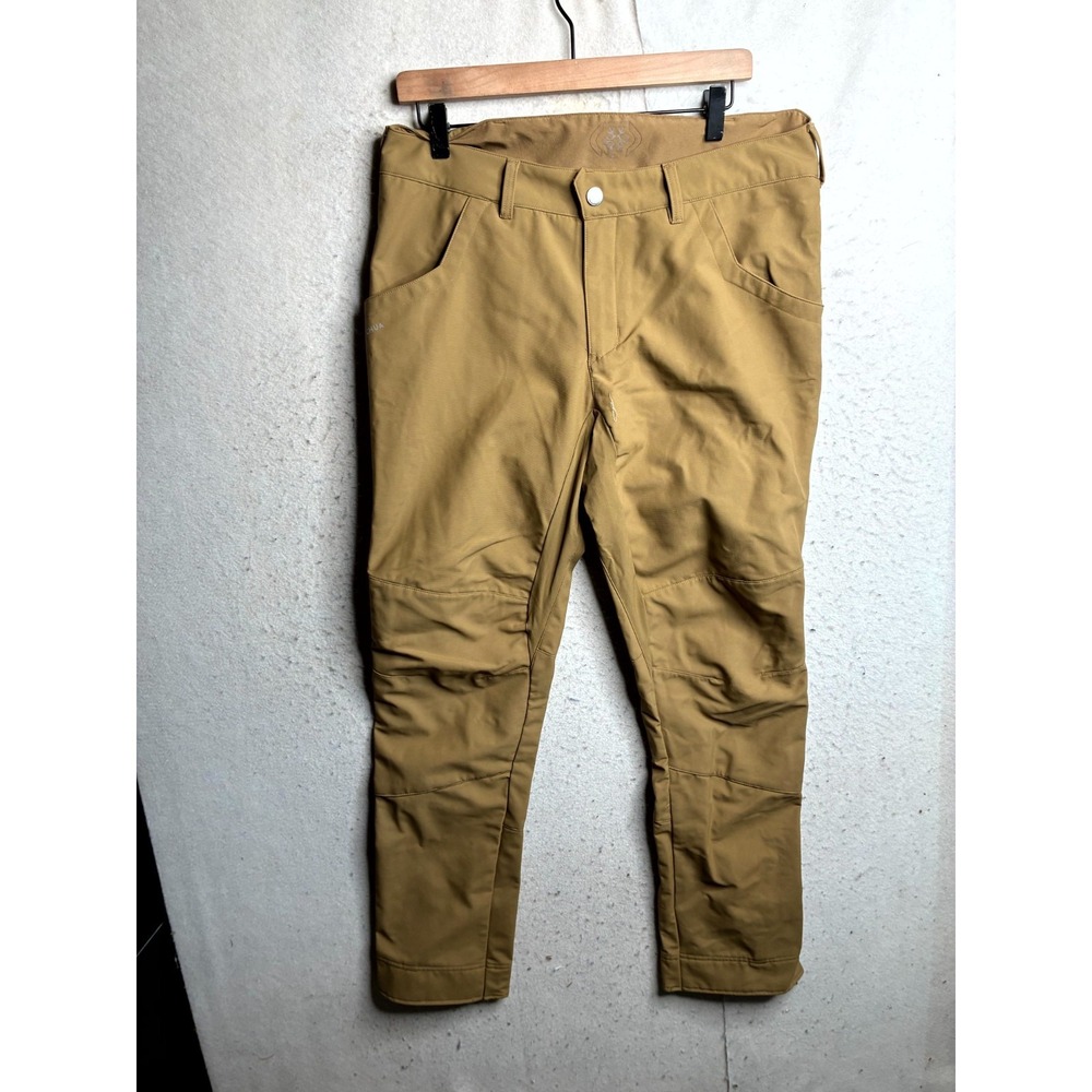 Quechua Hiking Pants Mens 34x28 Brown Utility Camping Outdoor Trekking Trousers